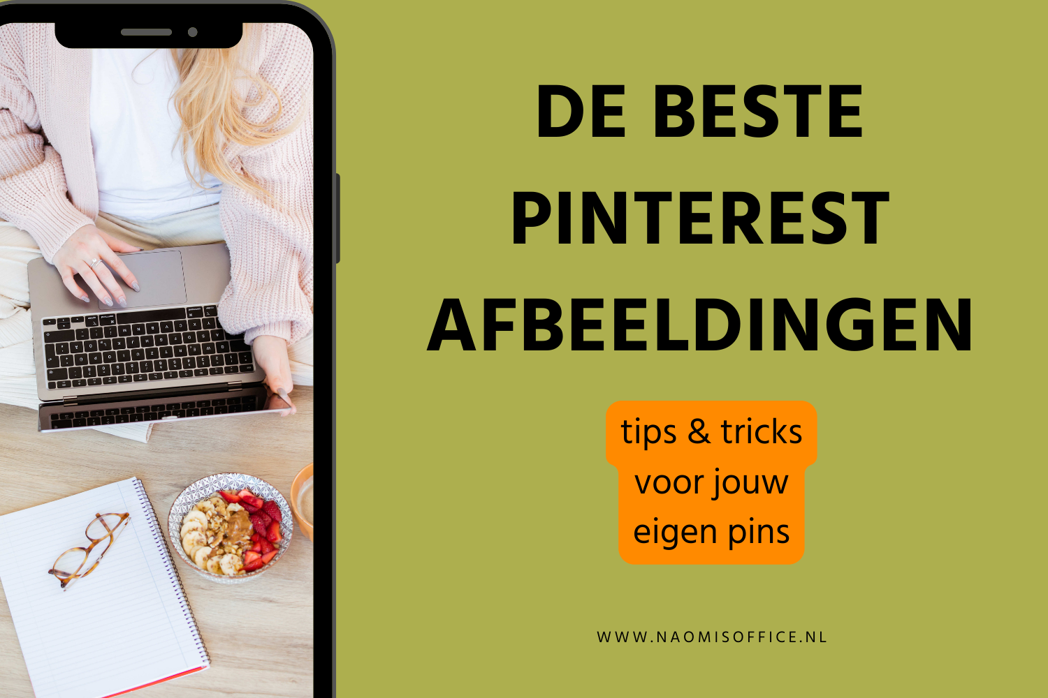 mobiele telefoon en de tekst: De Beste Pinterest Afbeeldingen, tips & tricks voor jouw eigen pins